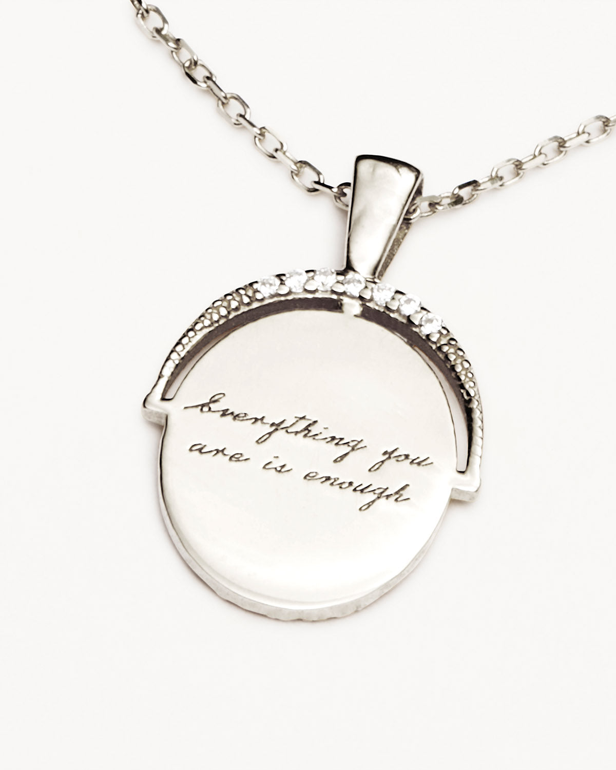 Sterling Silver Everything You Are Is Enough Small Necklace - Image 4