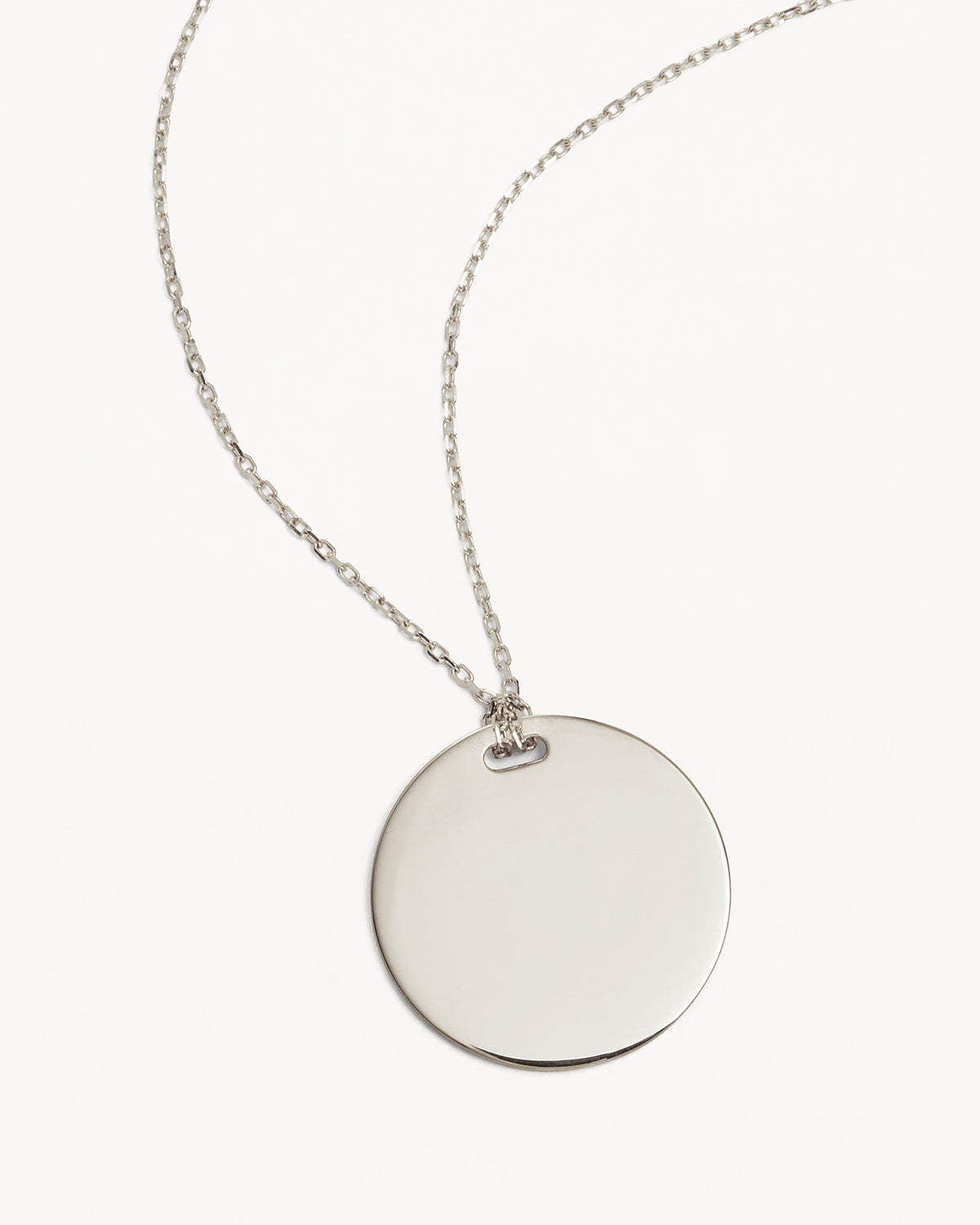 Sterling Silver Forever and Always Engravable Large Necklace - Image 3