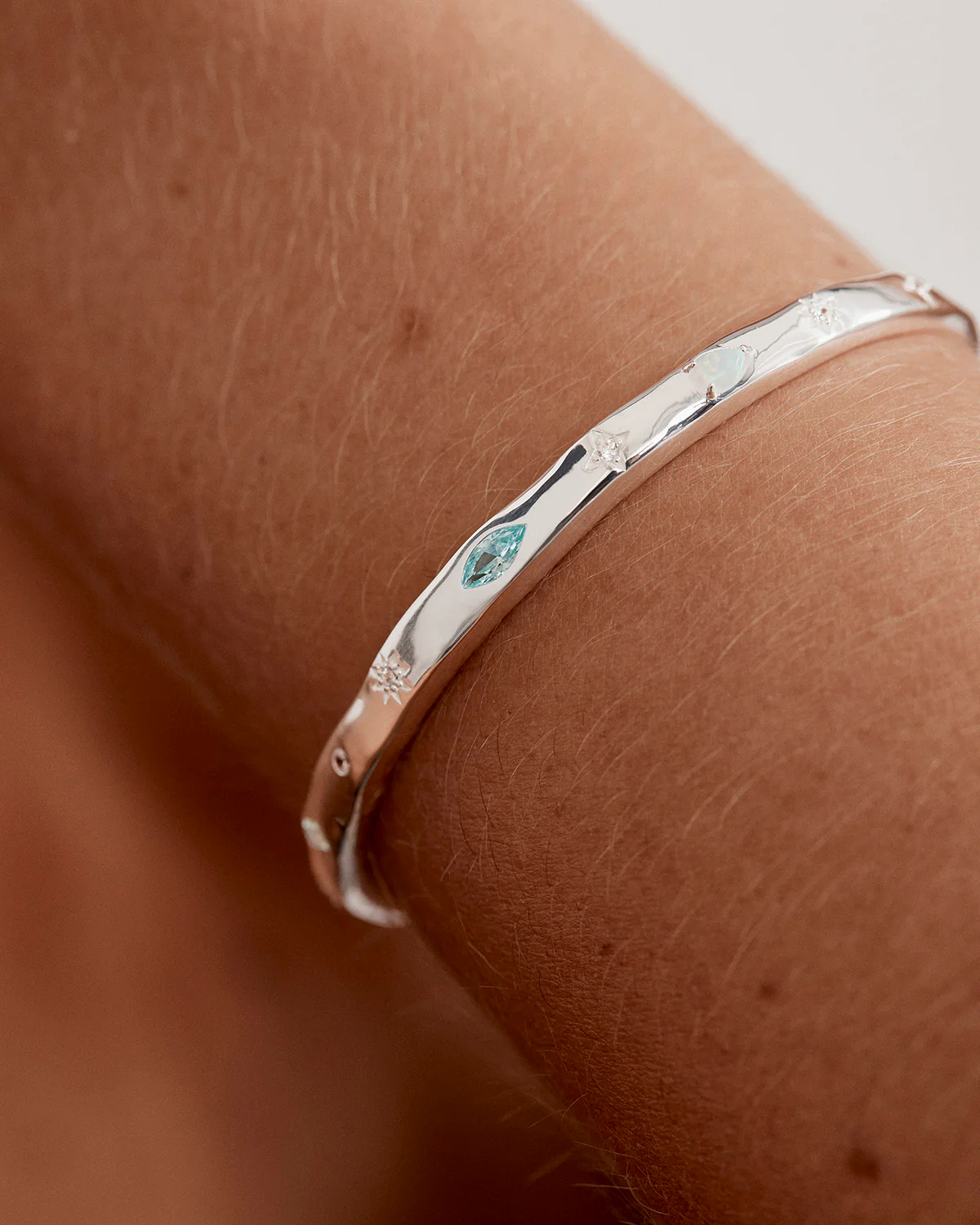 Sterling Silver Hope and Protection Cuff - Image 4