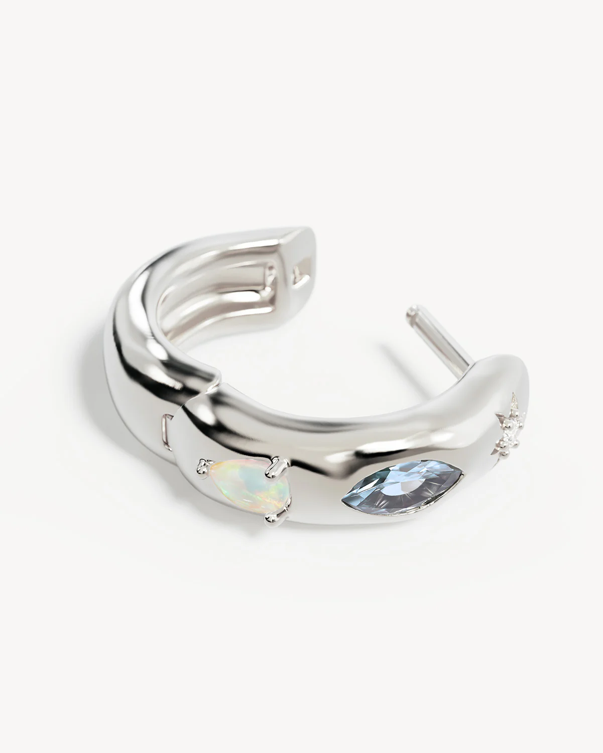 Sterling Silver Hope and Protection Hoops - Image 3
