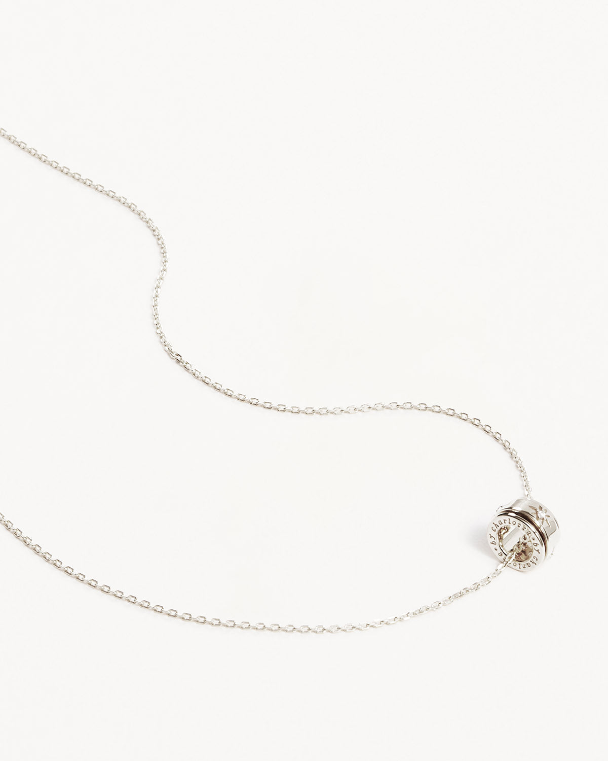 Sterling Silver I Am Loved Spinning Meditation Necklace