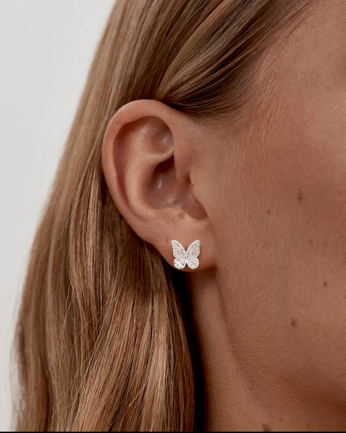 Sterling Silver I Believe, I Become Stud Earrings - Image 2
