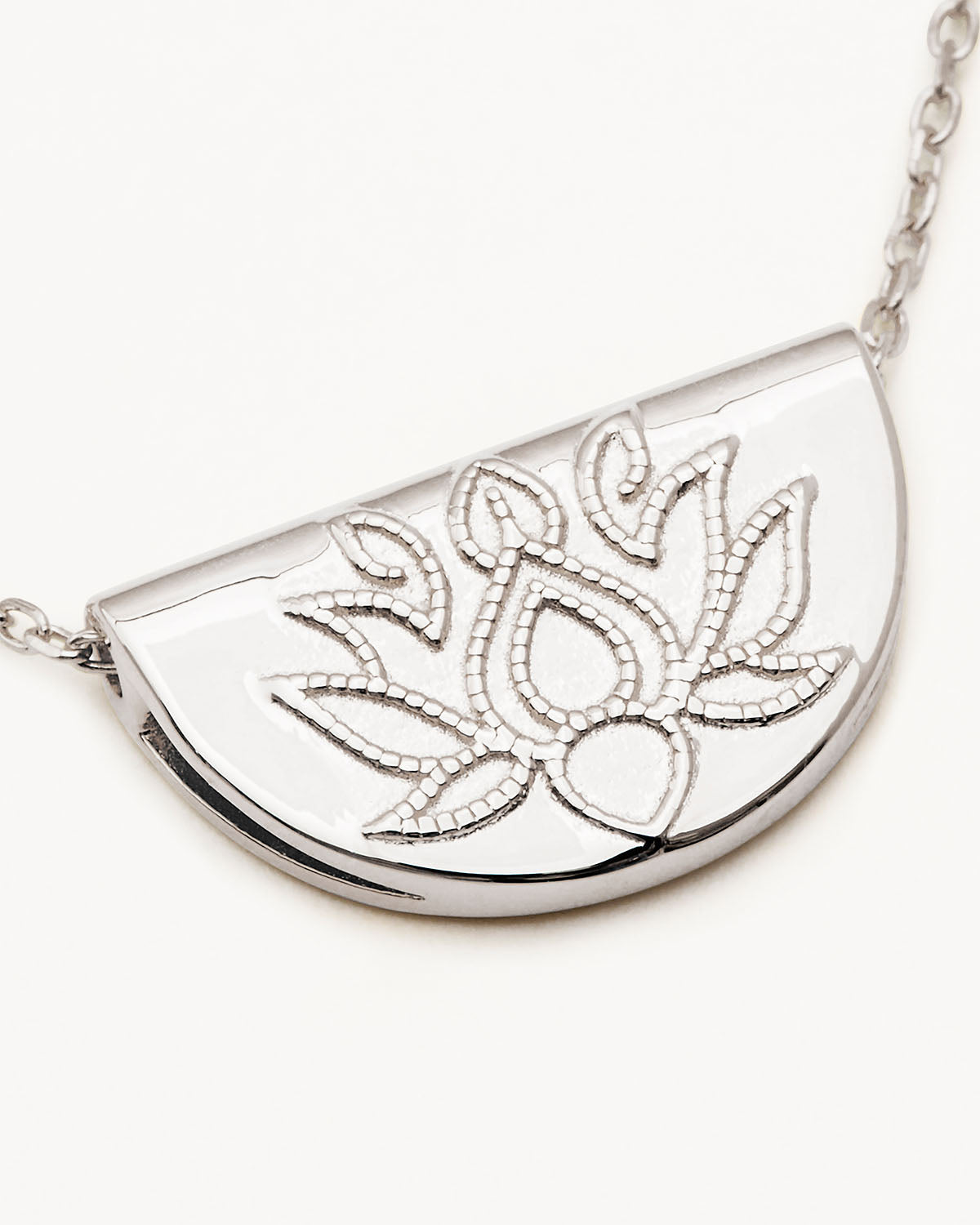 Sterling Silver Lotus Necklace - Image 3