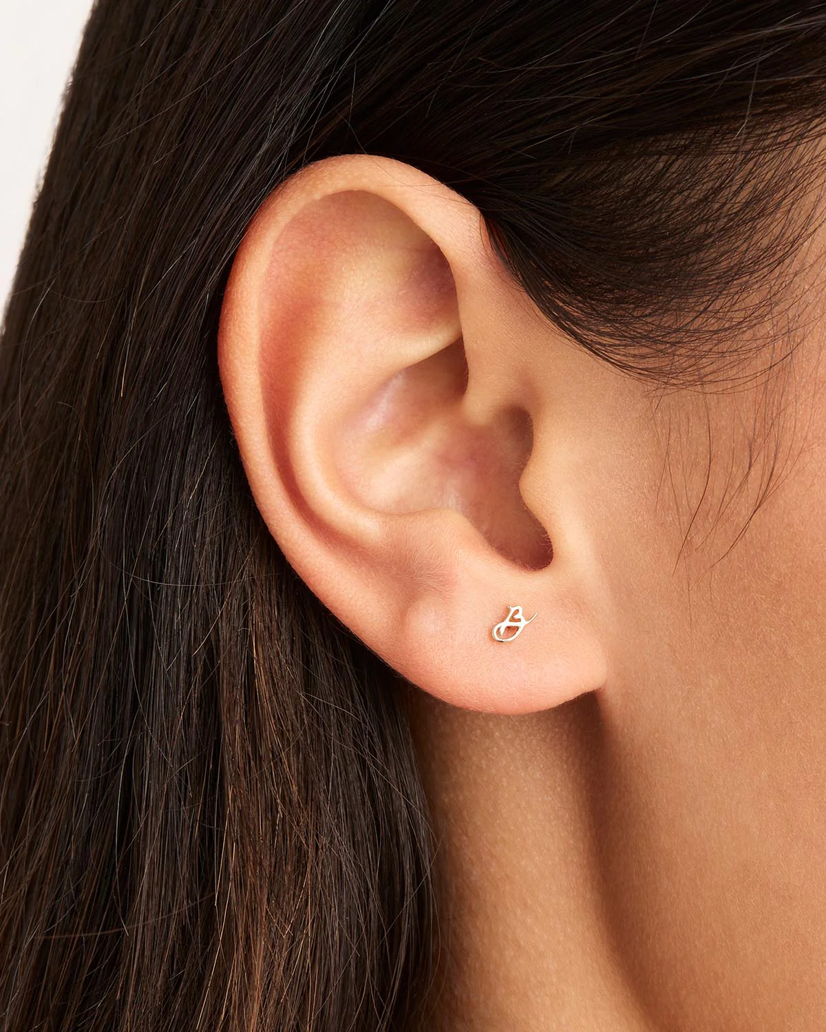 Sterling Silver Love Letter Earring - Image 2