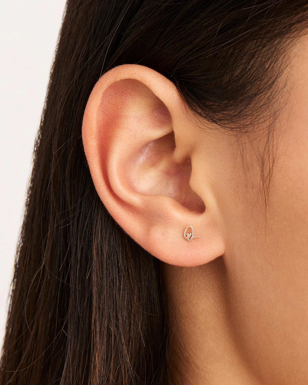 Sterling Silver Love Letter Earring - Image 52