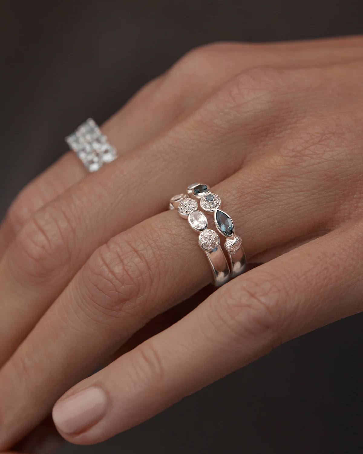 Sterling Silver Protection of Eye Topaz Ring - Image 4