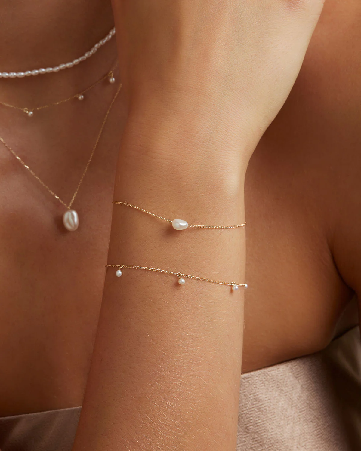 14k Solid Gold Tranquillity Bracelet - Image 4