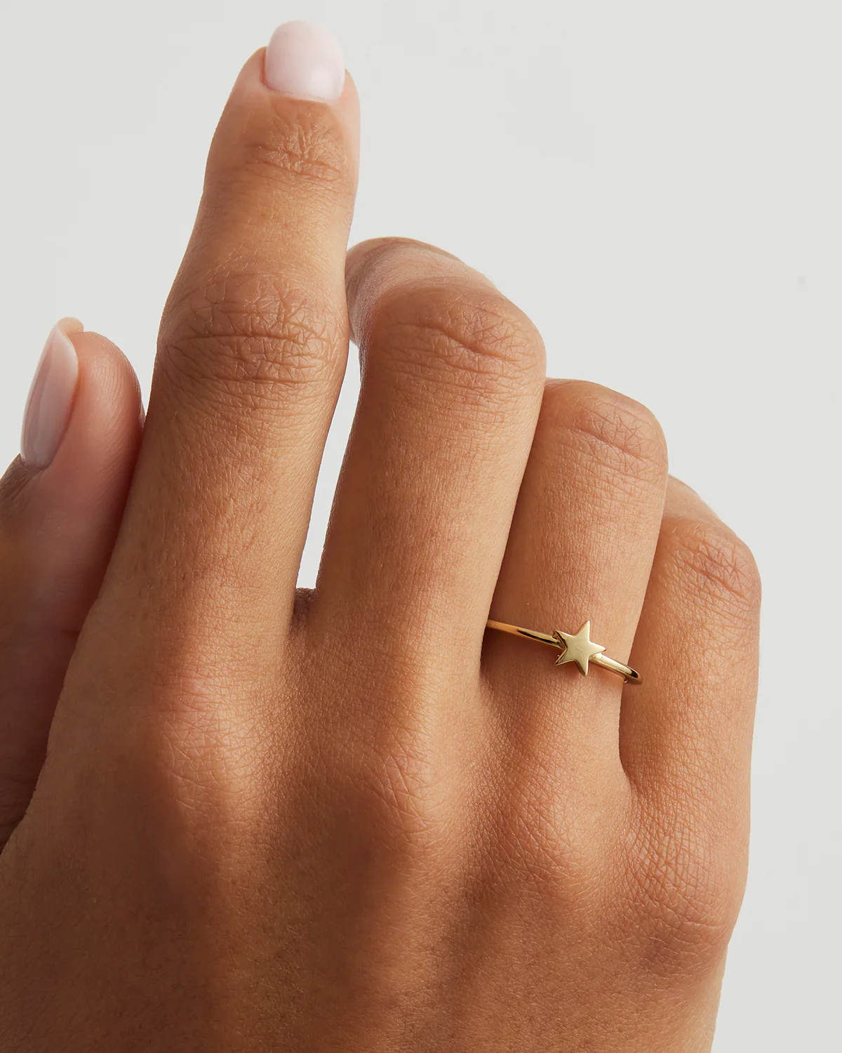 9k Solid Gold Wishing on a Star Ring - Image 4